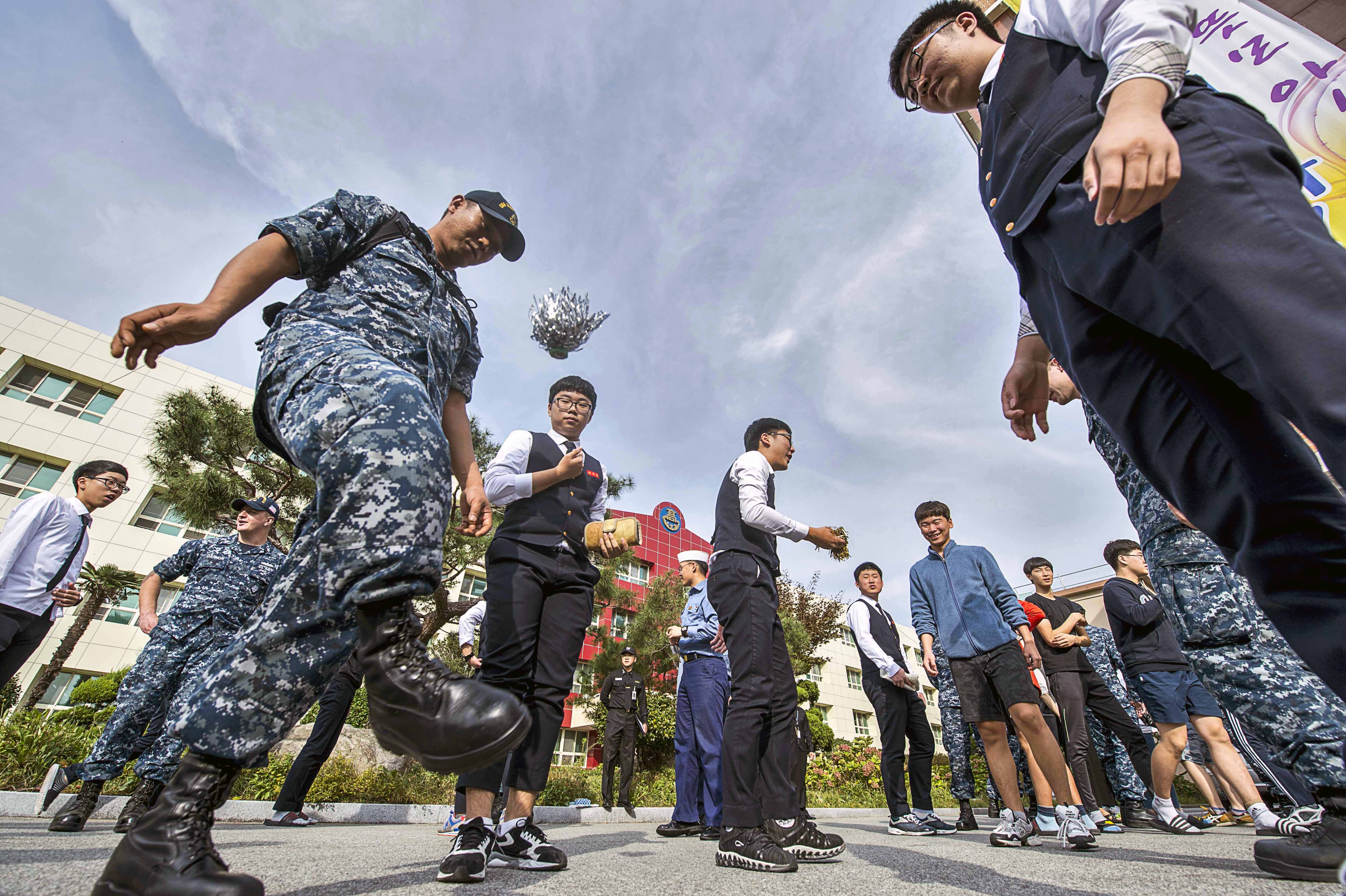 People playing jegichagi